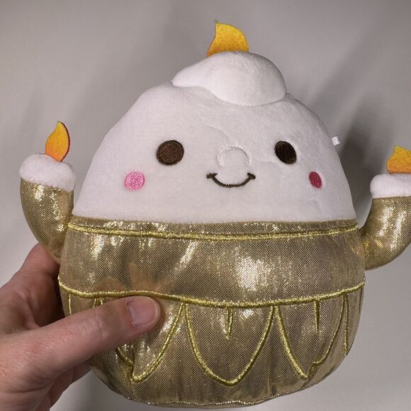 Squishmallows Disney Lumiere Candle 8” Plush Gold Costume HTF SQK0908 - Picture 2 of 14